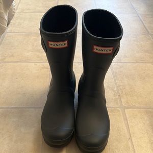 Navy Hunter Rainboots - Like new- size 7/Eu 38